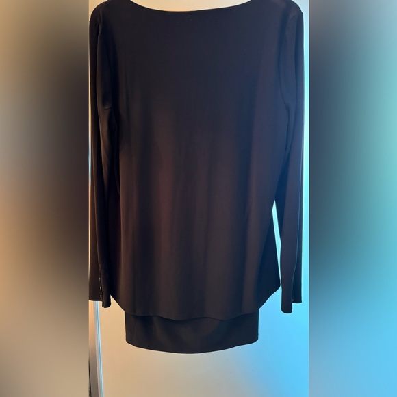 Women’s Black casual WHBM top, size L - Picture 2 of 5